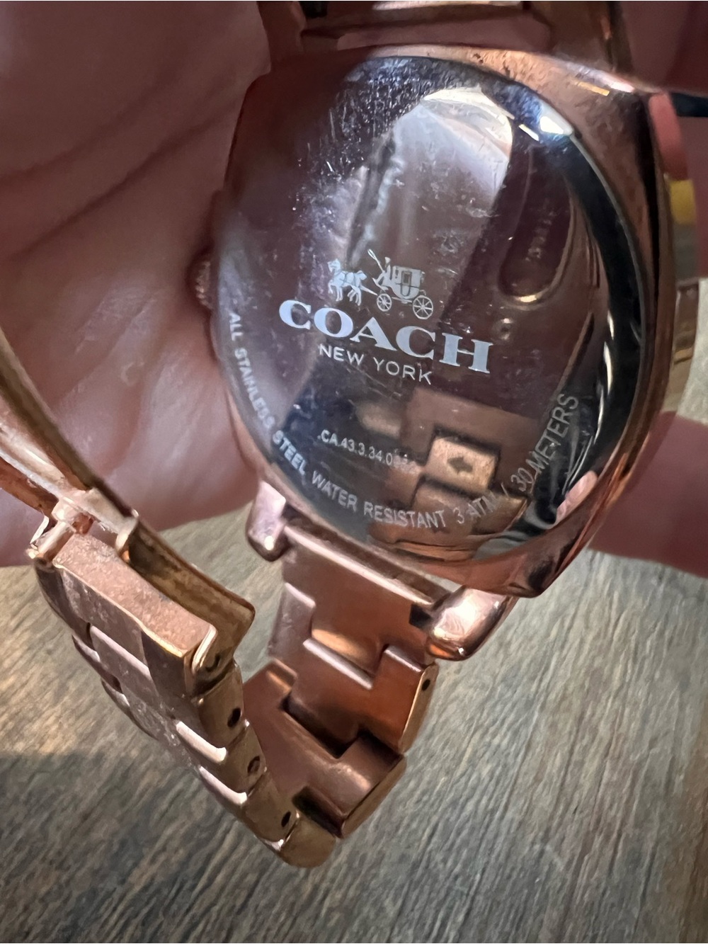 COACH Boyfriend Rose Gold Stainless Steel Chronograph Watch - Picture 4 of 6